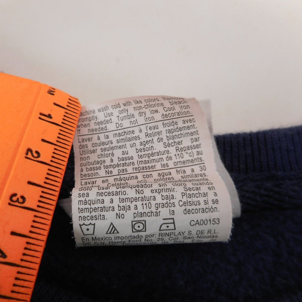 Champion Women's Size L Reverse Weave Navy Blue Pullover Crewneck Sweatshirt - Picture 5 of 7